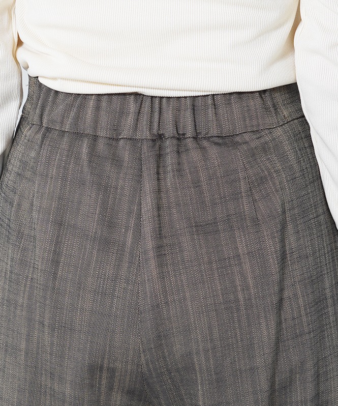 シャンブレーワイドパンツ