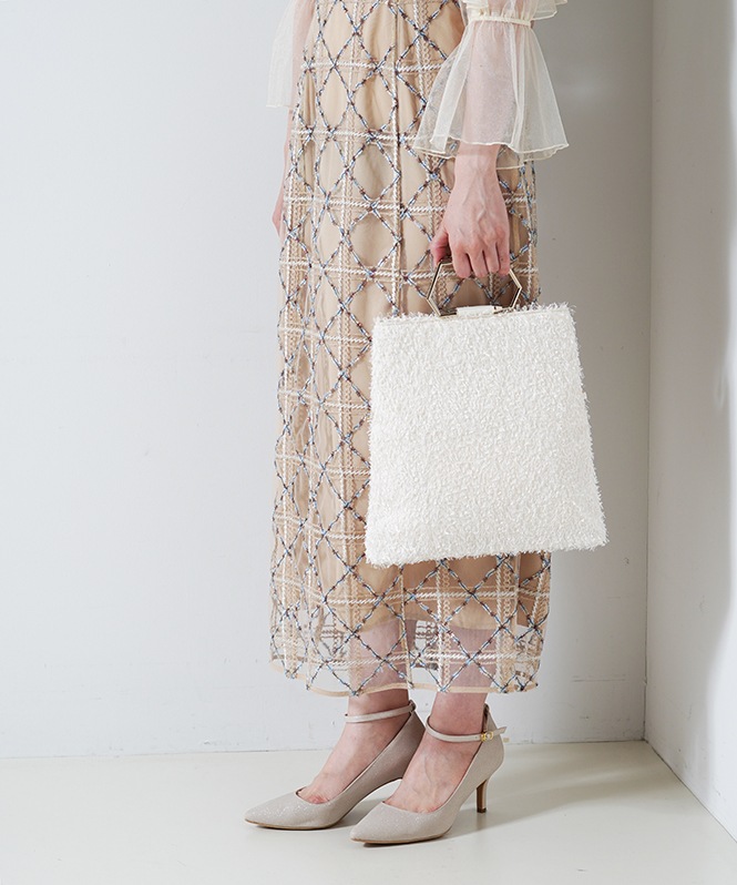 メタルバングルシャギーバッグ