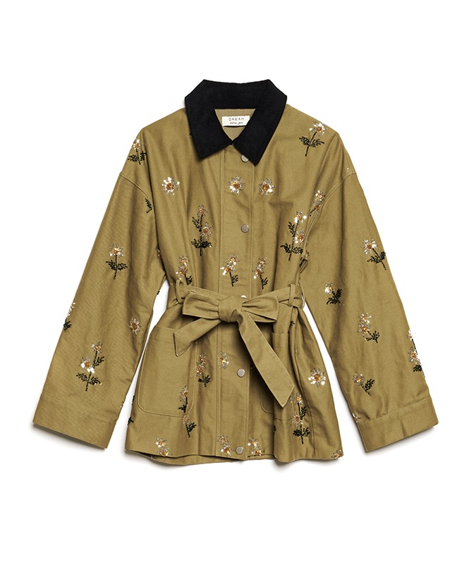 Chateau Flower Embellished Jacket | OUTER,コート | ROOM903 online