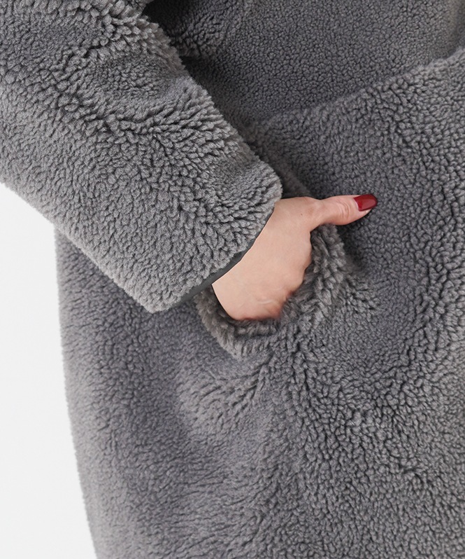 ボア×スエード2WAYコート