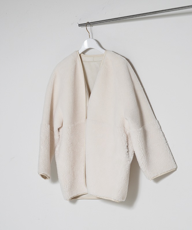 ボア×スエード2WAYコート