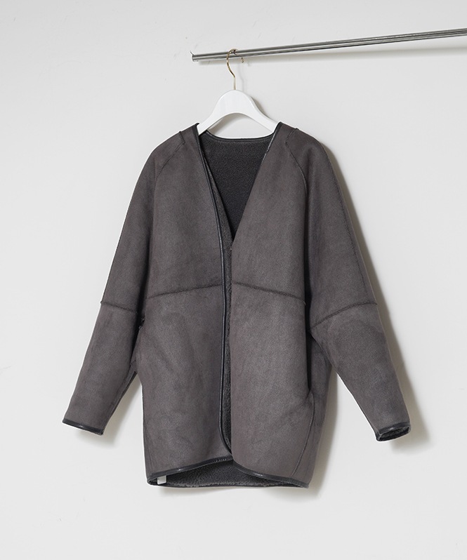 ボア×スエード2WAYコート