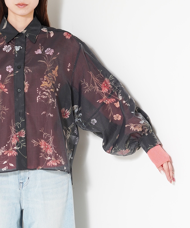 ヴィンテージフラワーブラウス