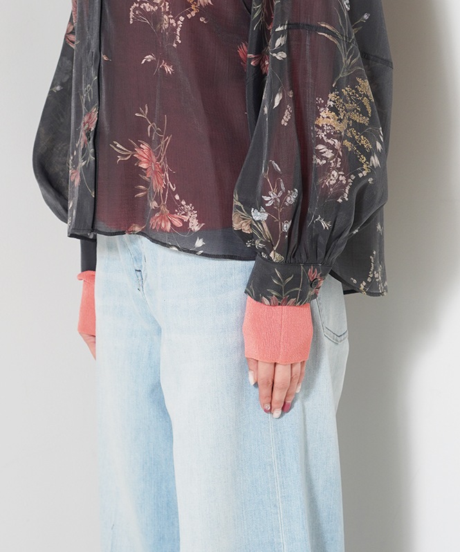 ヴィンテージフラワーブラウス