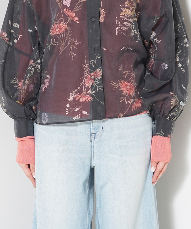 ヴィンテージフラワーブラウス