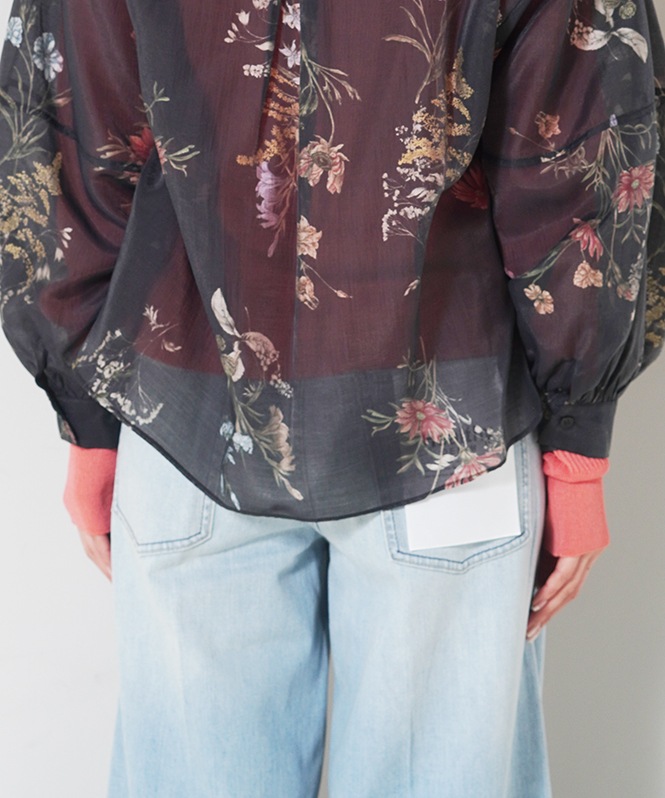 ヴィンテージフラワーブラウス