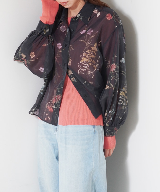 ヴィンテージフラワーブラウス