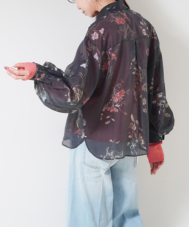 ヴィンテージフラワーブラウス