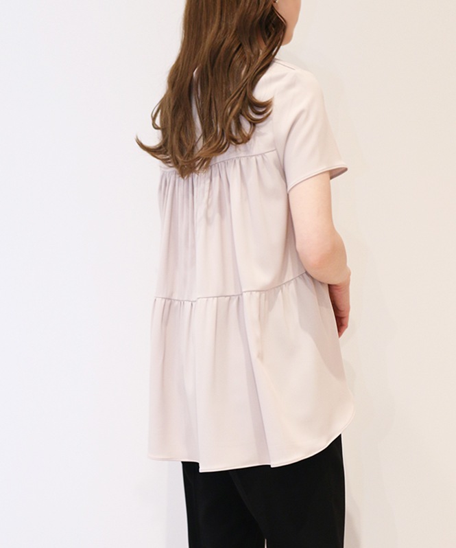 パールキーネックティアードブラウス | TOPS,シャツ／ブラウス