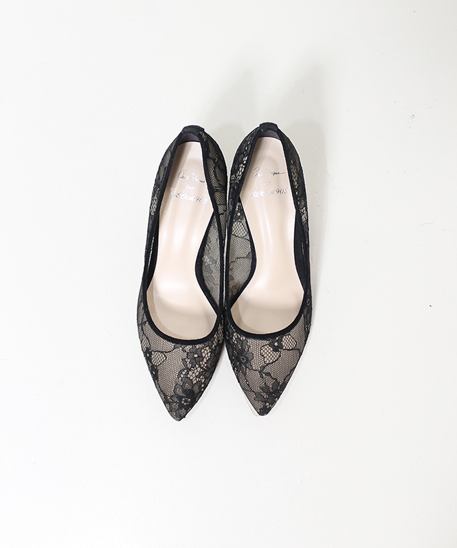 C'ast Vague for ROOM903 レースハイヒールパンプス