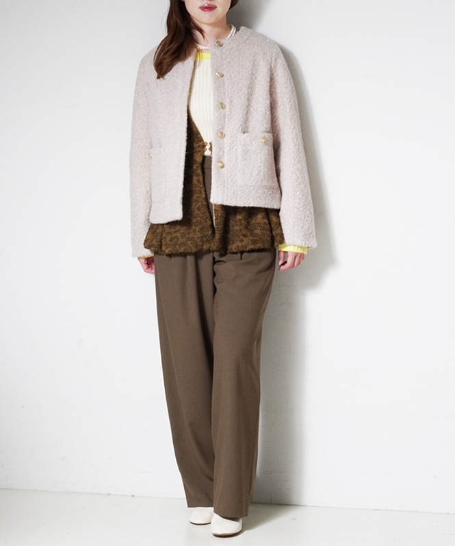 BASIC TUCK PANTS