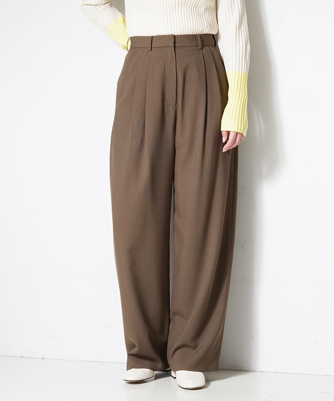 BASIC TUCK PANTS