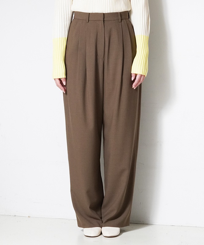 BASIC TUCK PANTS