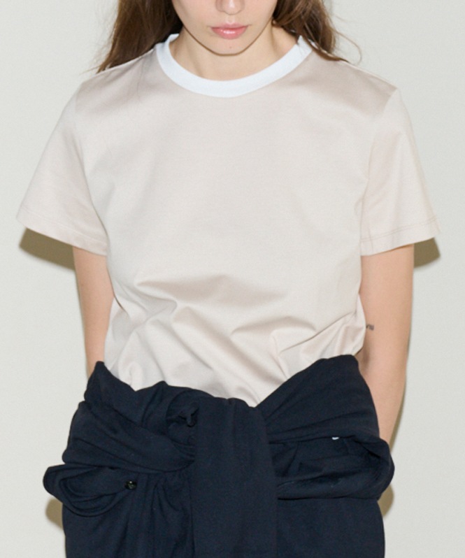 Nicolas Jenson TWO TONE CREW NECK Short | ALL ITEM | ROOM903 online