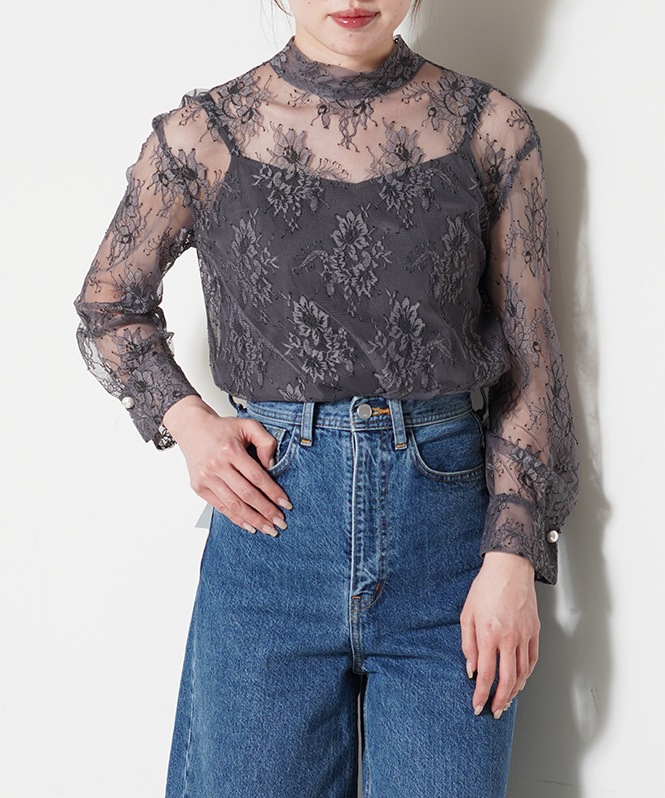 2WAYレースブラウス