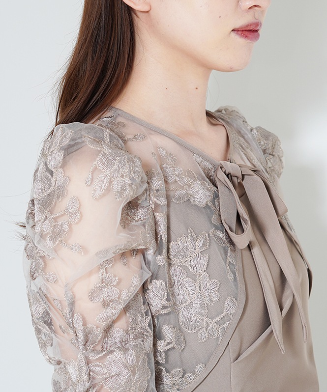 ラメフラワーボレロセットドレープドレス | DRESS,DRESS | ROOM903 online