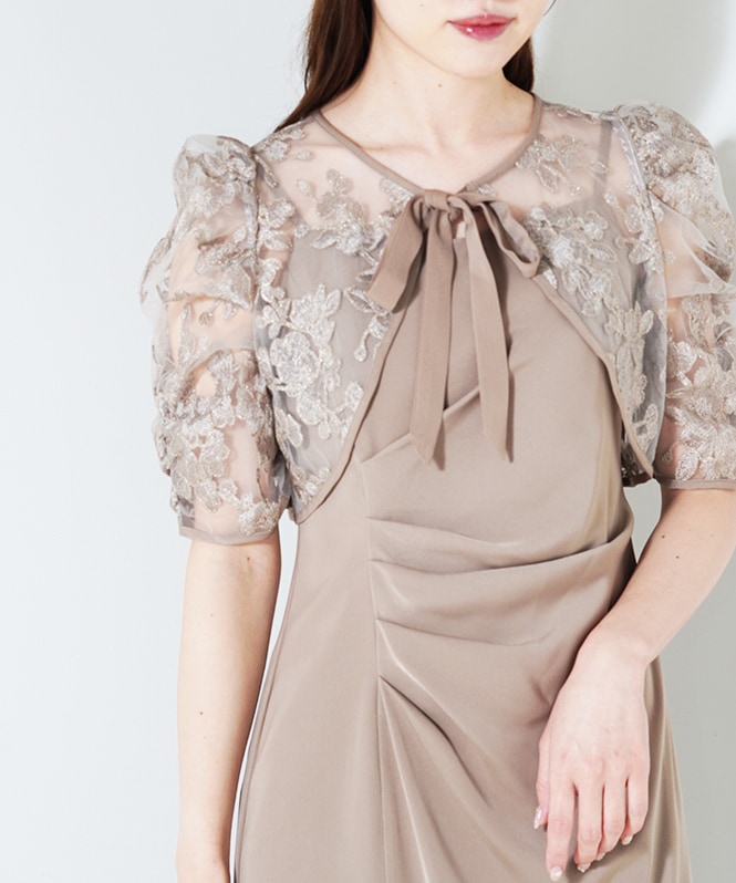 ラメフラワーボレロセットドレープドレス | DRESS,DRESS | ROOM903 online