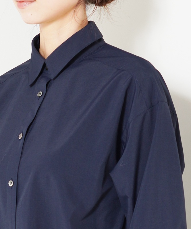 コットンタイプライターレイヤーシャツ