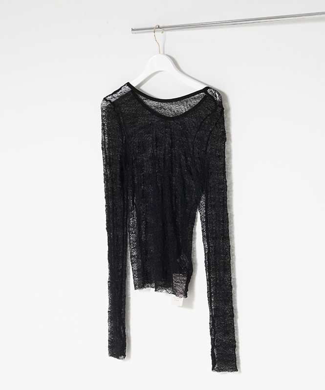 レースロングスリーブトップス