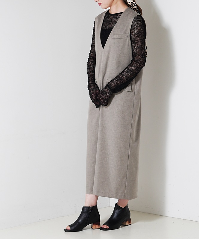 レースロングスリーブトップス