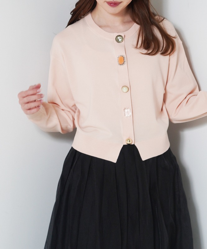 ビジューカーディガン