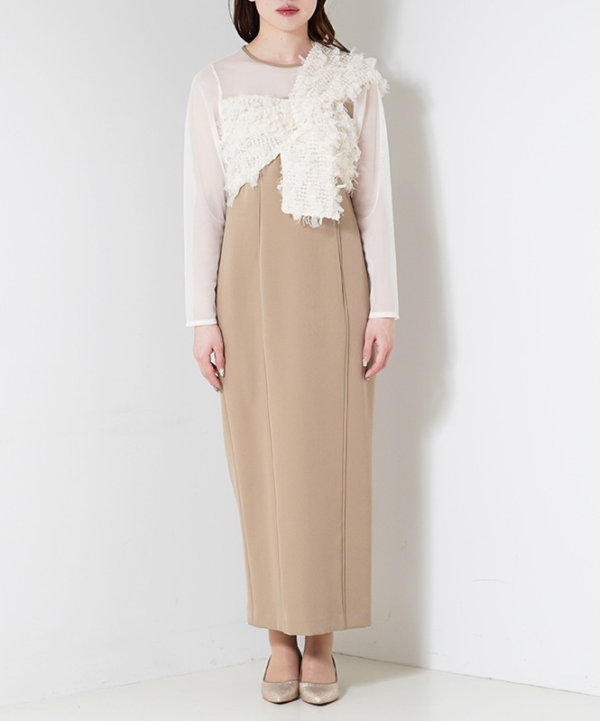 スーツ・フォーマル・ドレス andresed / fringe glitter knot dress fringe glitter knot dress | ALL ITEM | ROOM903 online