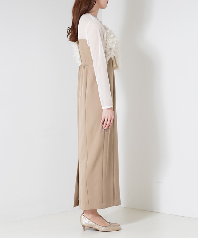 fringe glitter knot dress