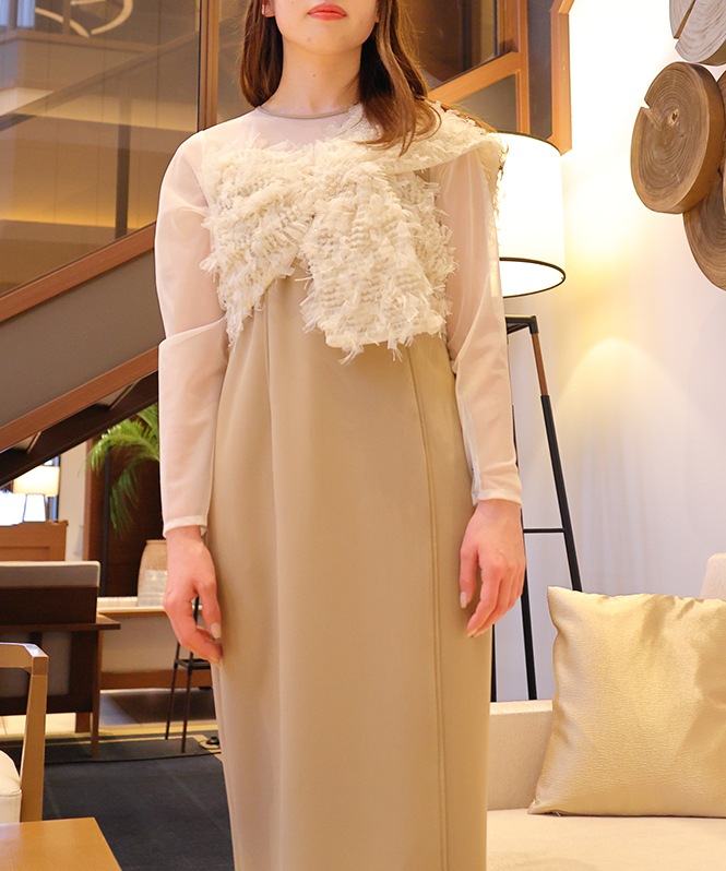 fringe glitter knot dress | ALL ITEM | ROOM903 online