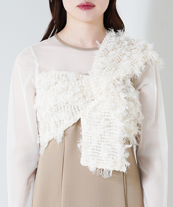 fringe glitter knot dress