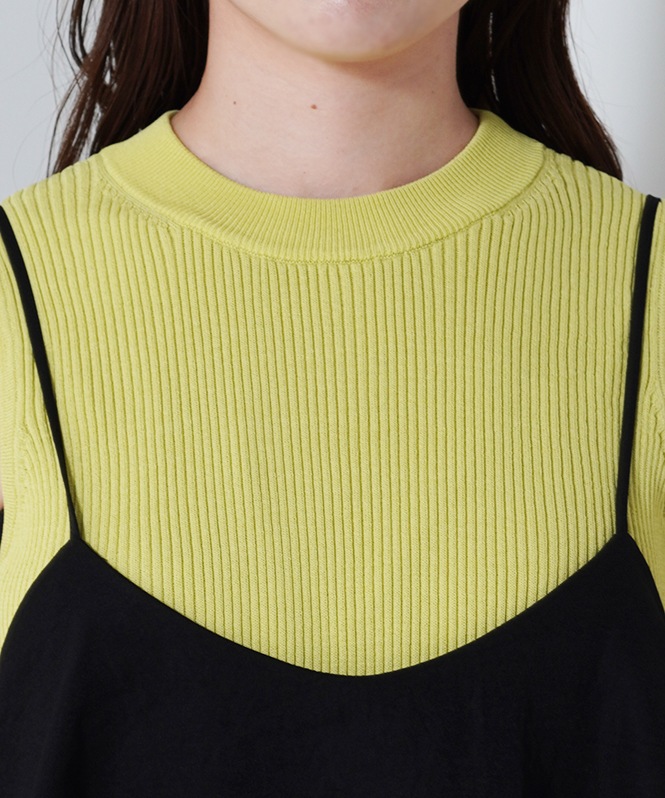 レイヤードデザインキャミワンピース