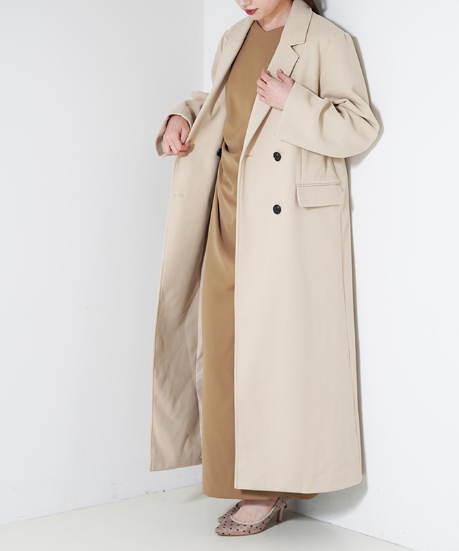 lace arm drape dress