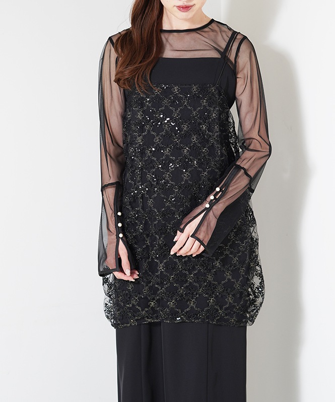 Midnight sparkle dress set