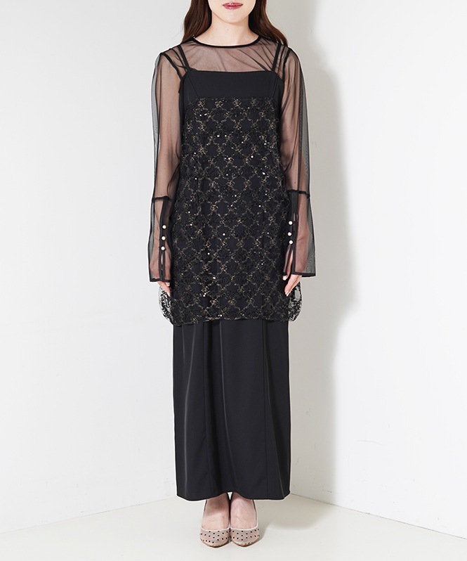 Midnight sparkle dress set