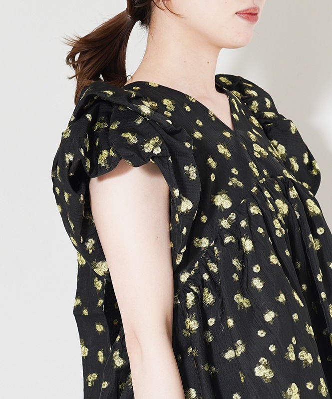 jacquard peplum tops | TOPS,シャツ／ブラウス | ROOM903 online