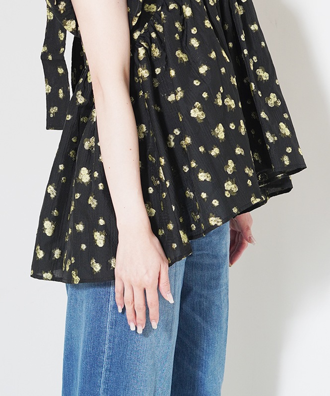 jacquard peplum tops | TOPS,シャツ／ブラウス | ROOM903 online