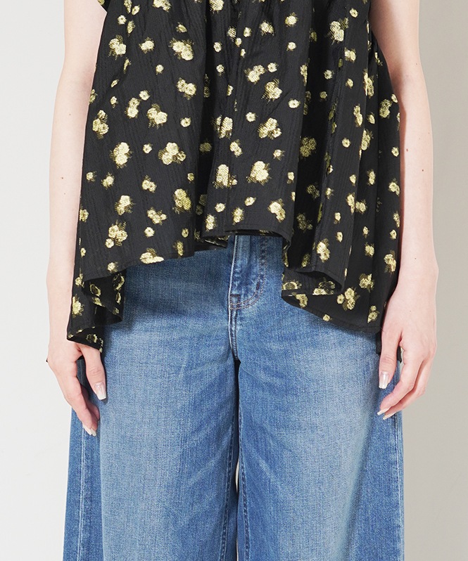 jacquard peplum tops | TOPS,シャツ／ブラウス | ROOM903 online