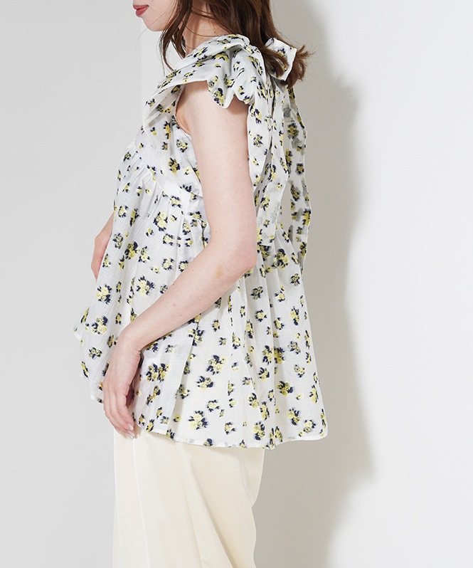 jacquard peplum tops