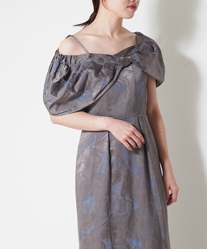 ★新品タグ付き★LE’RURE Docking big ribbon dress Docking big ribbon dress | ALL ITEM | ROOM903 online