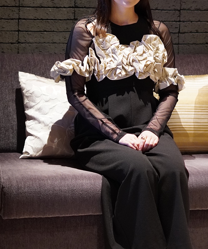 【え】ANDRESD ruffled bustier pants ドレス DONOBAN ワンピース 「ANDRESD」ruffled bustier pants dress