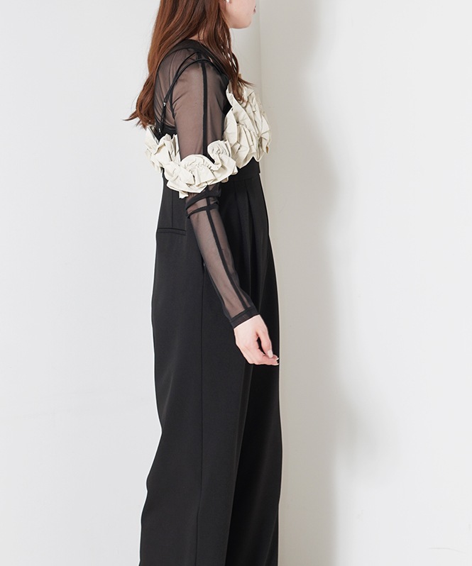 ANDRESD ruffled bustier pants dress Mサイズ ruffled bustier pants dress | ANDRESD
