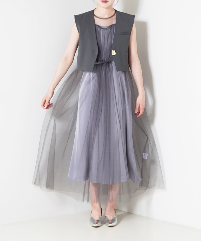 ANDRESD ジレ付チュールdress | DRESS,DRESS | ROOM903 online