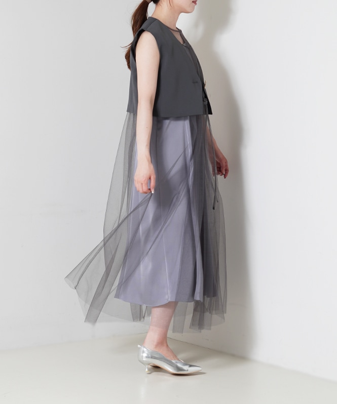 ANDRESD ジレ付チュールdress | DRESS,DRESS | ROOM903 online