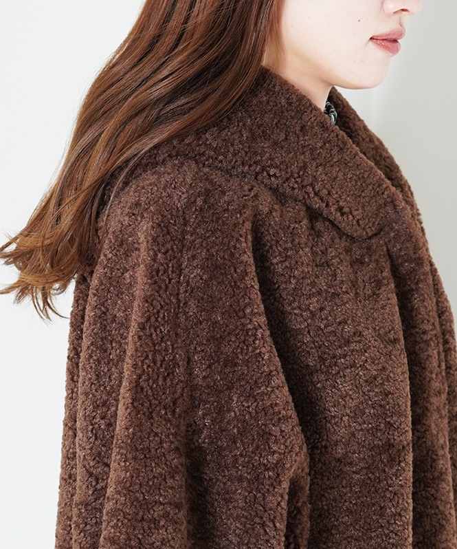 リバーシブルファーフーディアウター