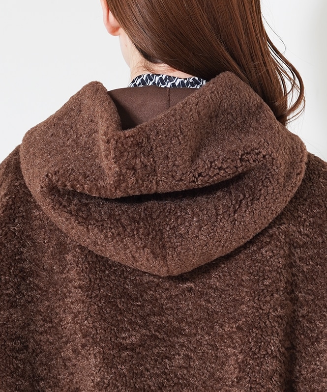 リバーシブルファーフーディアウター