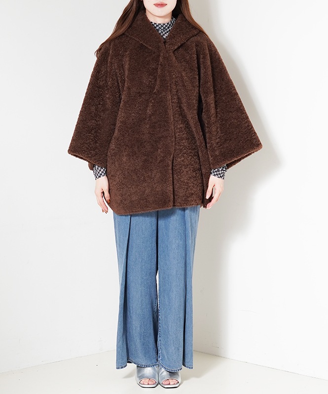 リバーシブルファーフーディアウター