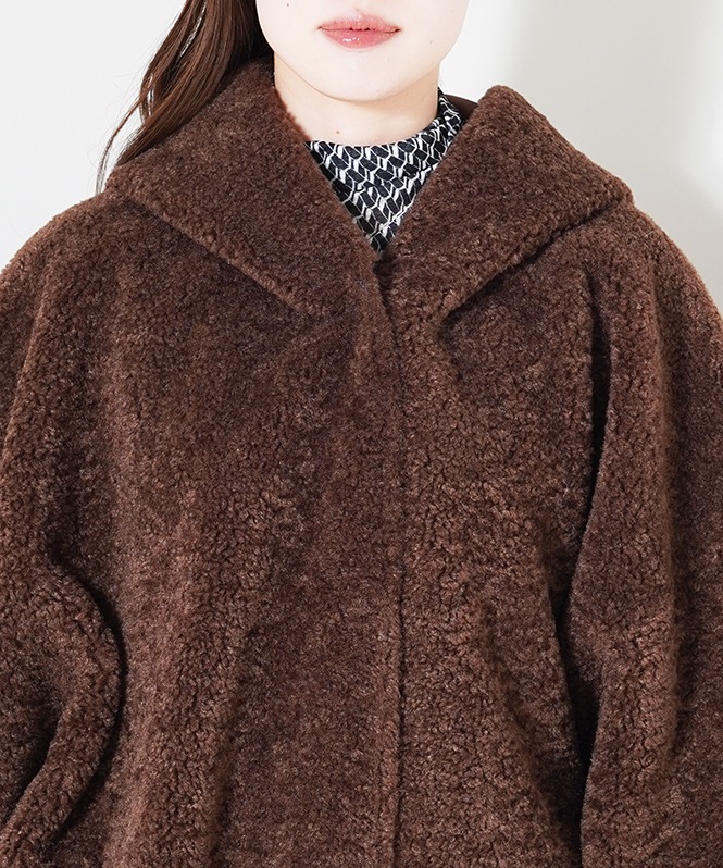 リバーシブルファーフーディアウター