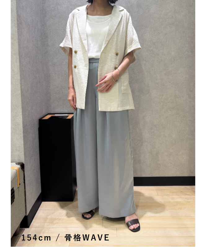 サテンタックパンツ