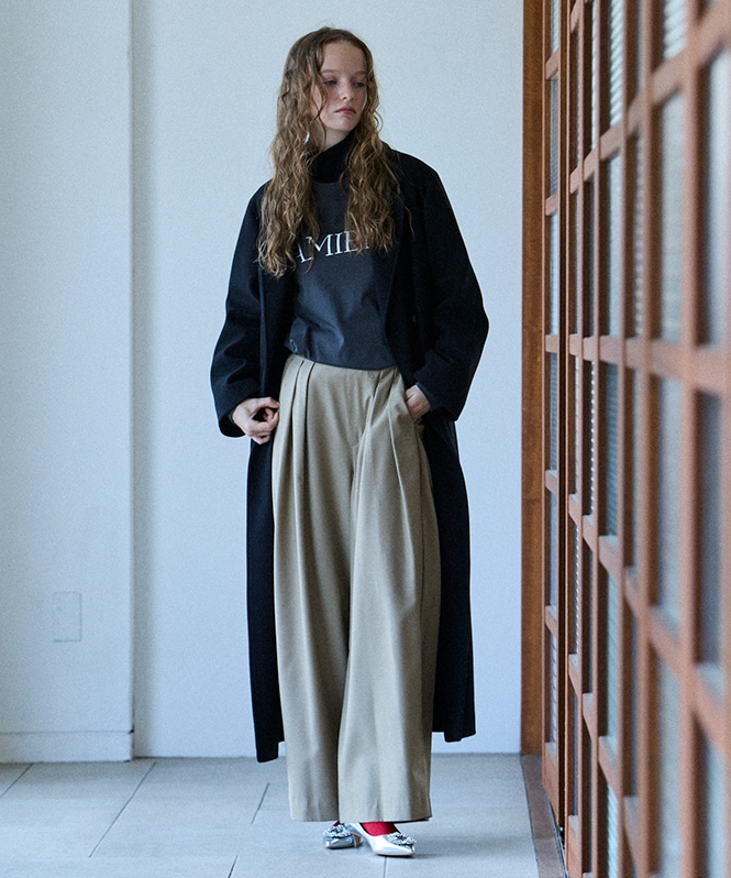 TRハイウェストストレートパンツ