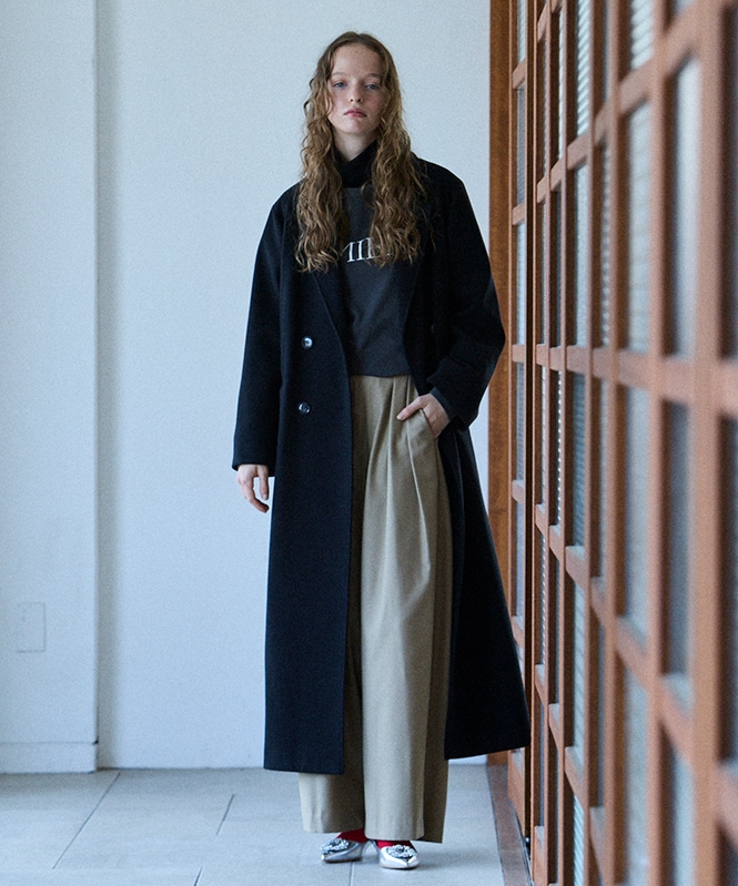 TRハイウェストストレートパンツ