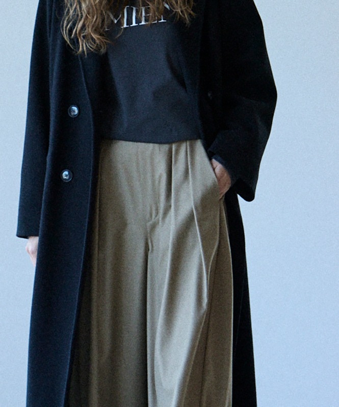 TRハイウェストストレートパンツ